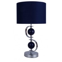 Lexi Lighting-Rialto Table Lamp – White & Navy Blue